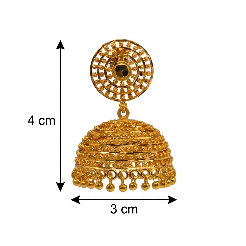 Micro Gold Plated Jhumkas 4