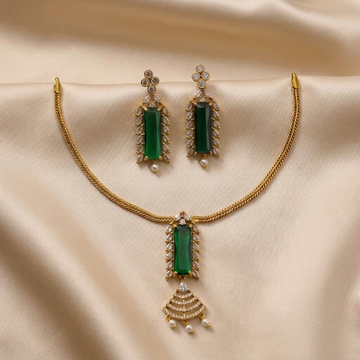 Emerald Green Designer Necklace Set