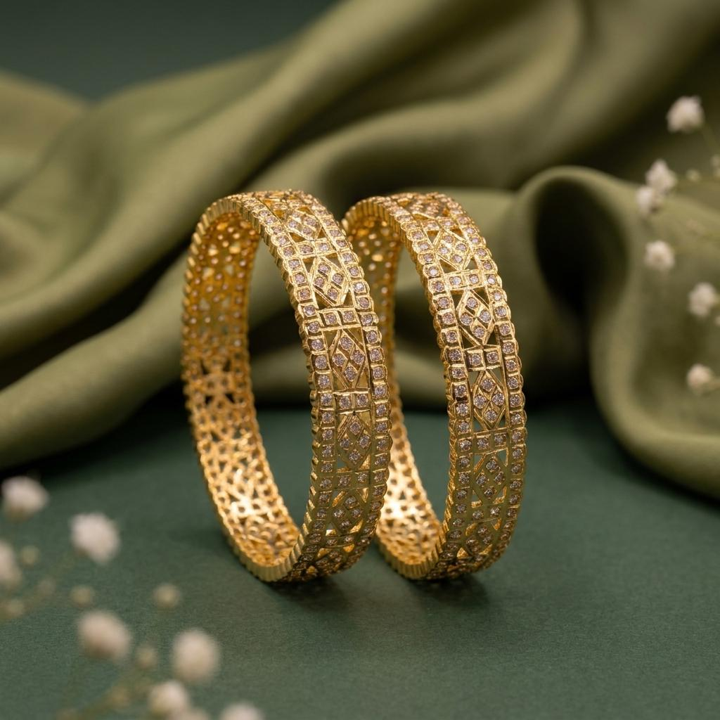 Premium AD Stone Bangles