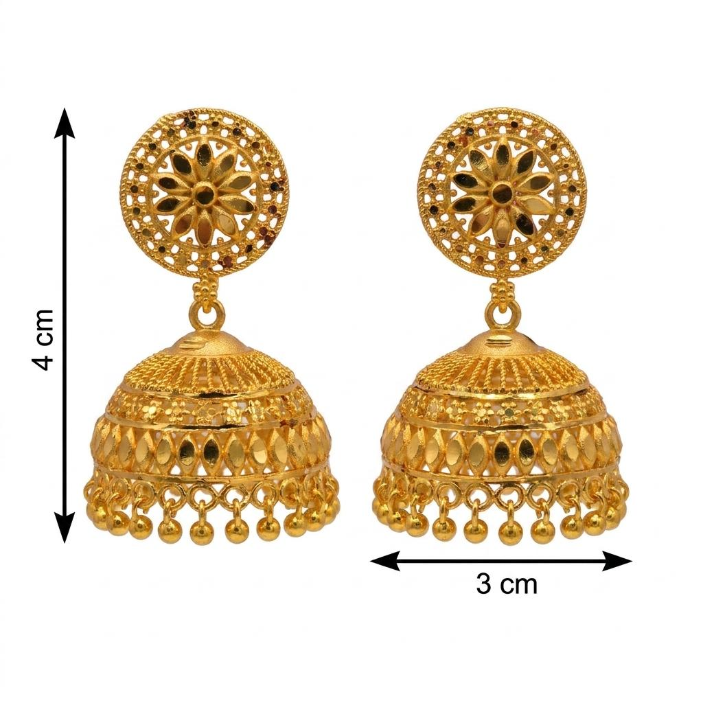 Micro Gold Plated Jhumkas 5
