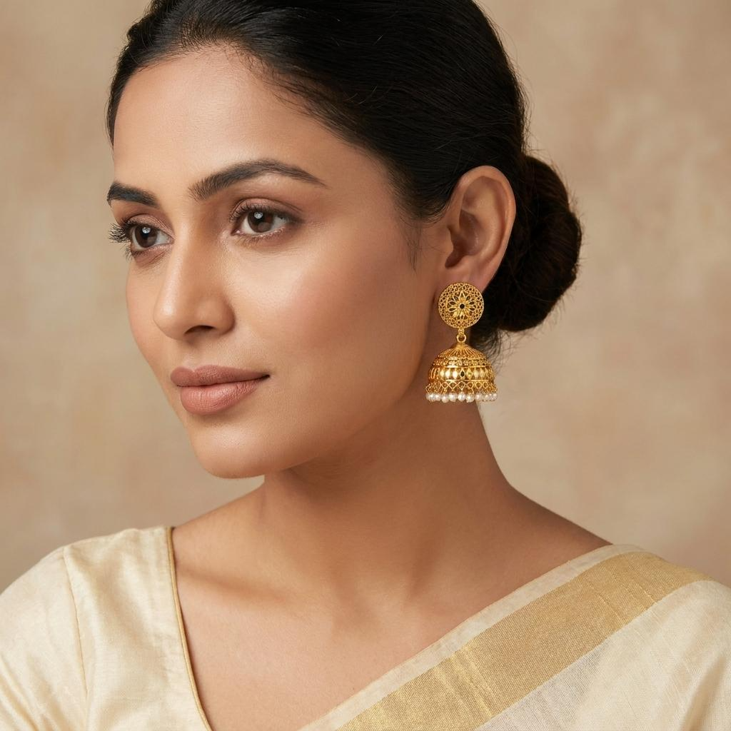 Micro Gold Plated Jhumkas 6
