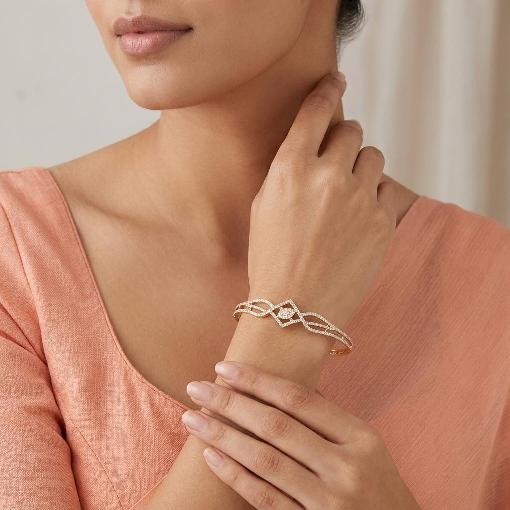 Adjustable CZ Crystalline Bracelets