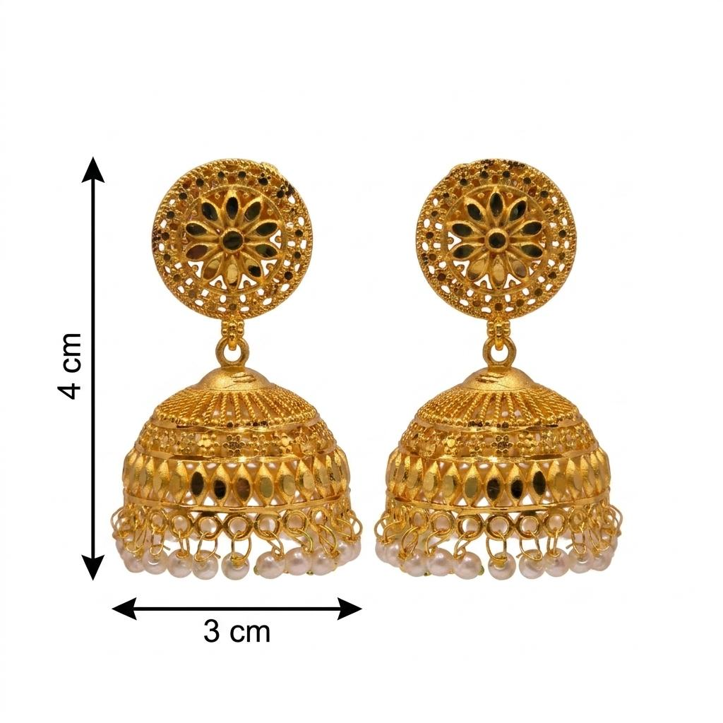 Micro Gold Plated Jhumkas 6