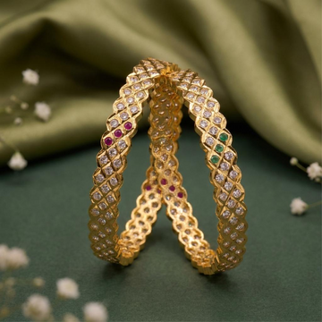 Elegant Crystal Bangle Set