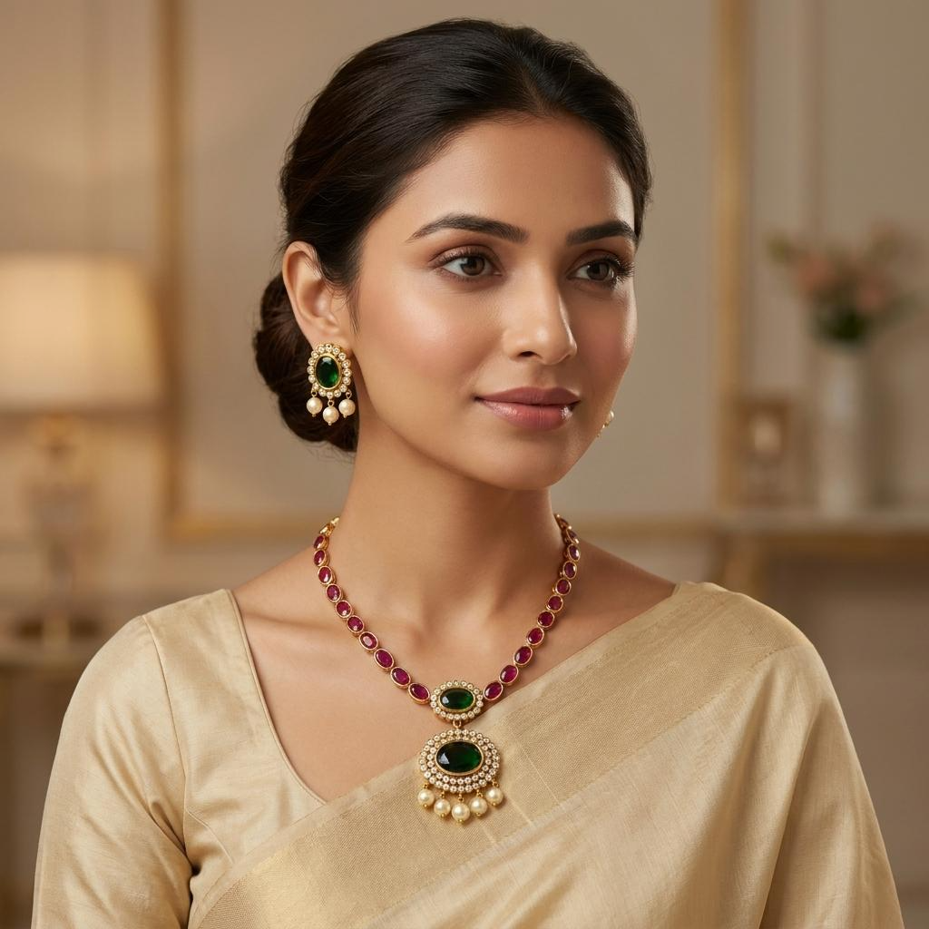 Emerald CZ Set