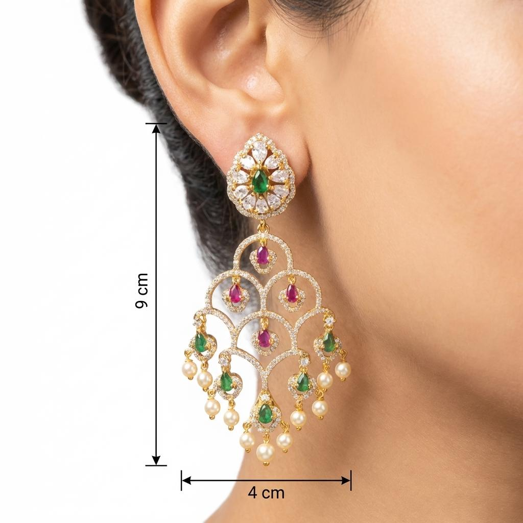 Ruby Emerald Ad Chandelier