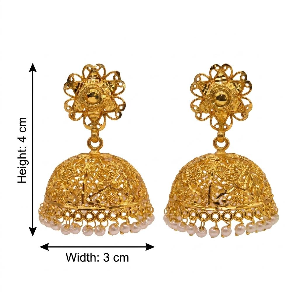 Micro Gold Plated Jhumkas 7