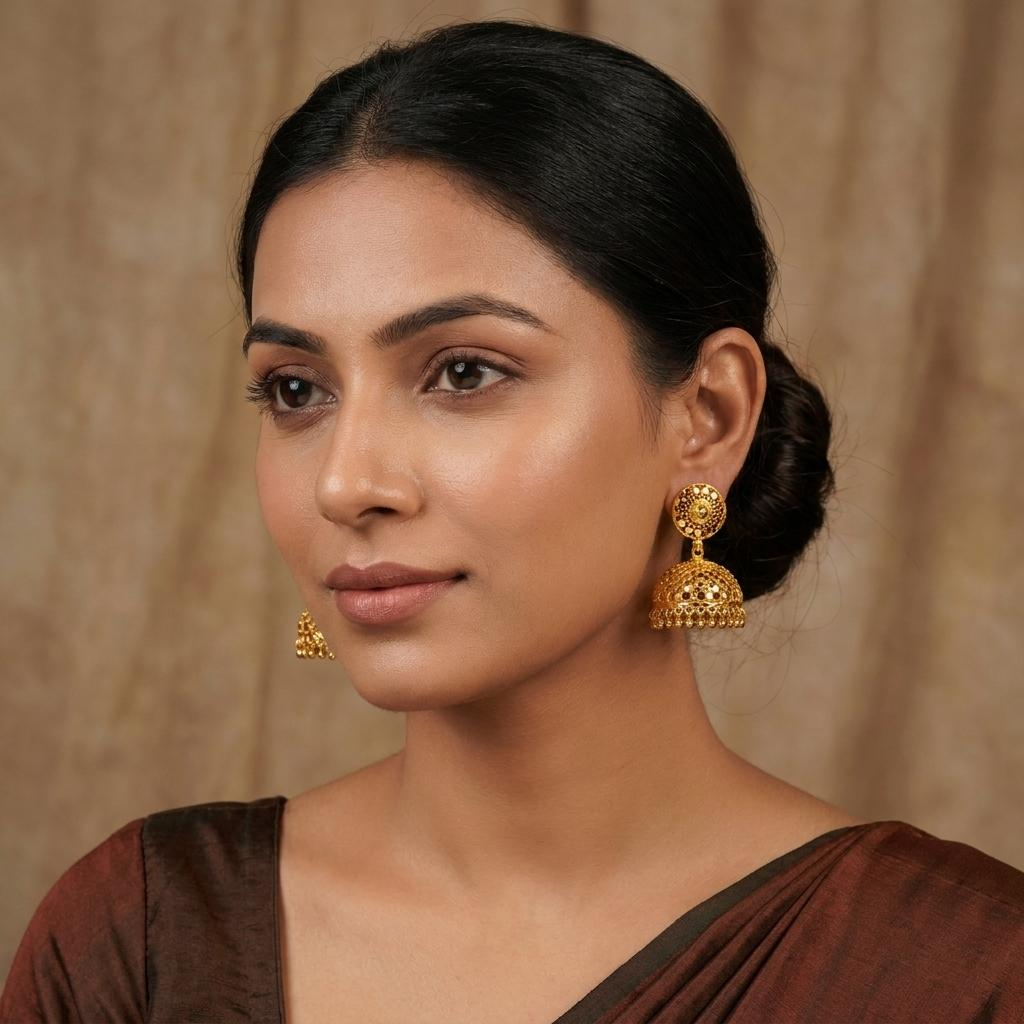 Micro Gold Plated Jhumkas 8