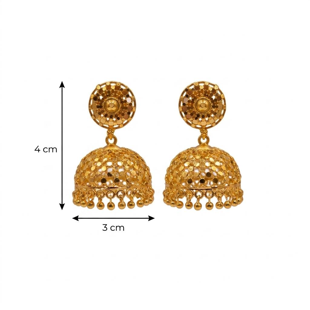 Micro Gold Plated Jhumkas 8