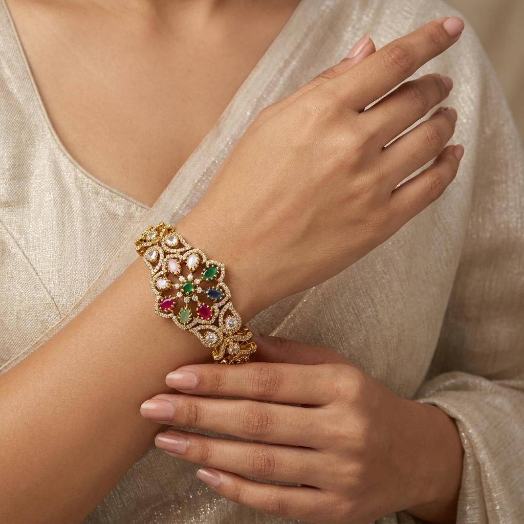 Navaratna CZ Bracelet