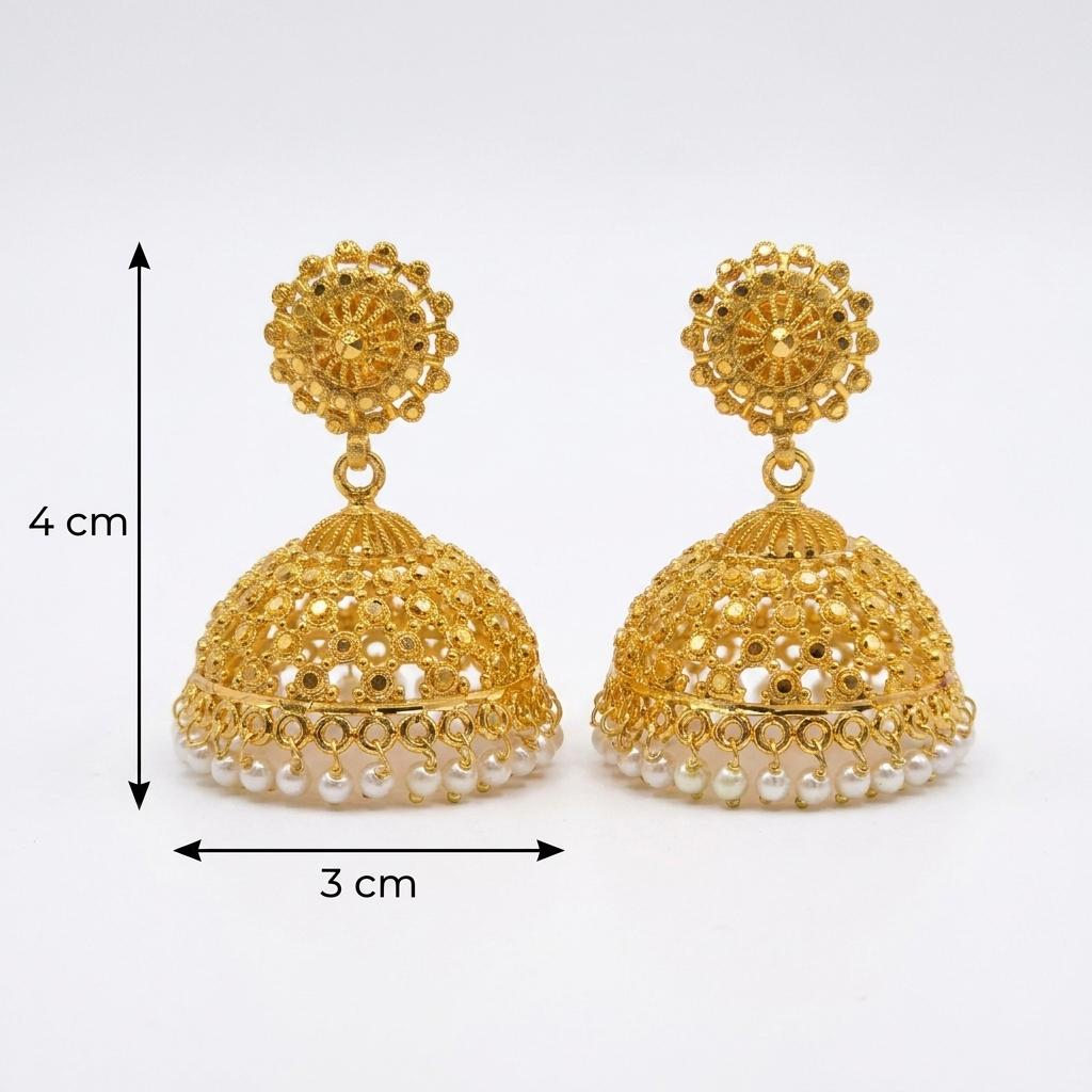 Micro Gold Plated Jhumkas 9