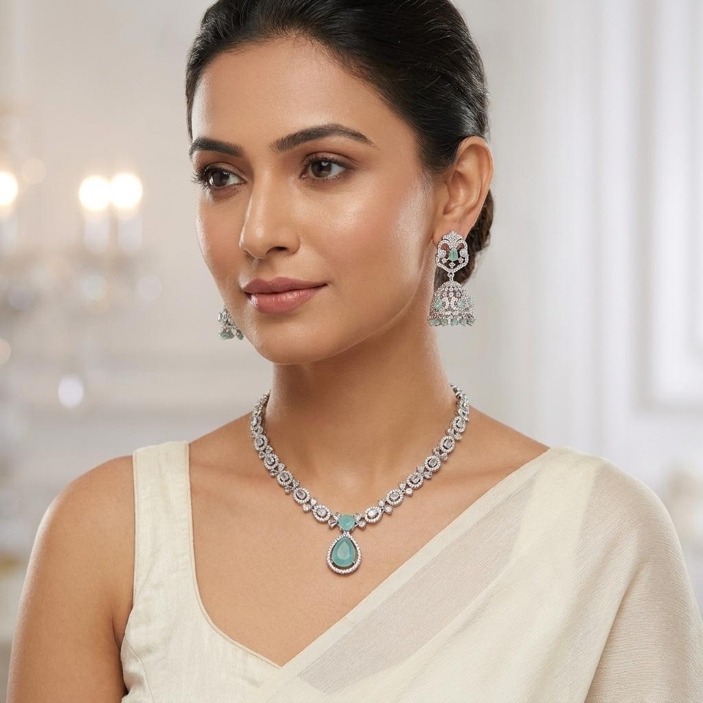Pastel Fusion Zircon Neckpiece