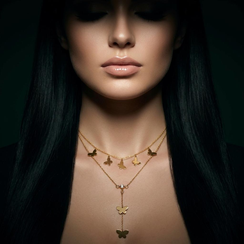 Butterfly Y Necklace