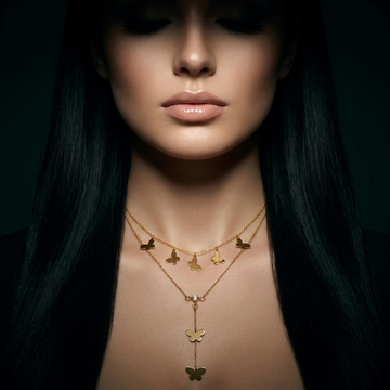 Butterfly Y Necklace