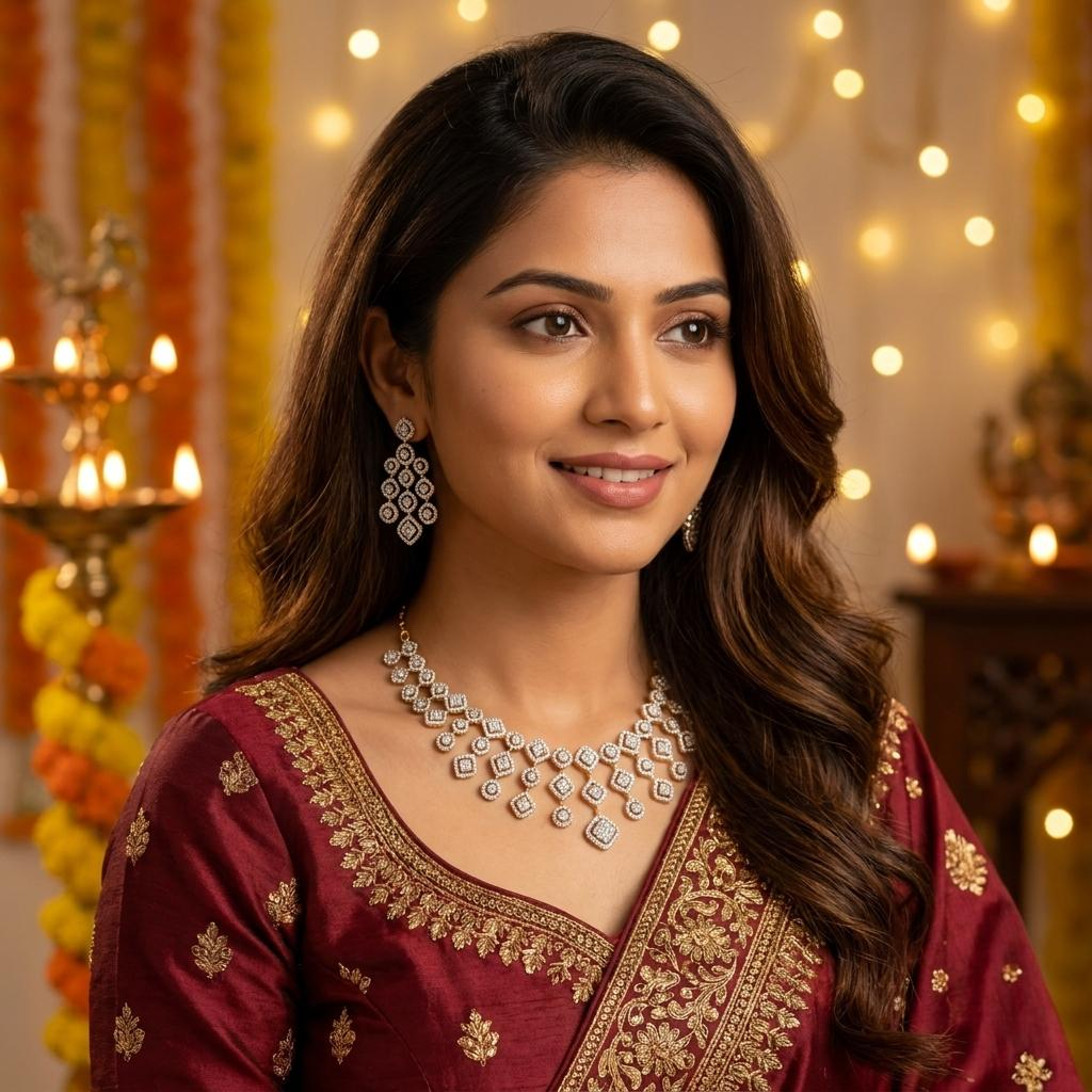 Diamond Necklace Set