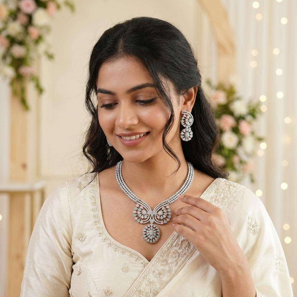 Royal Ivy Zircon Necklace