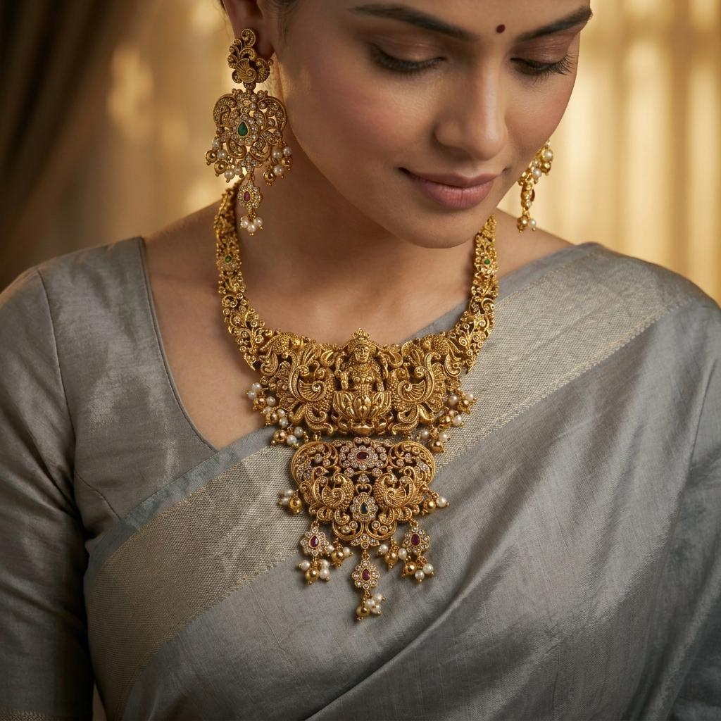 Lakshmi Peacock Antique Set