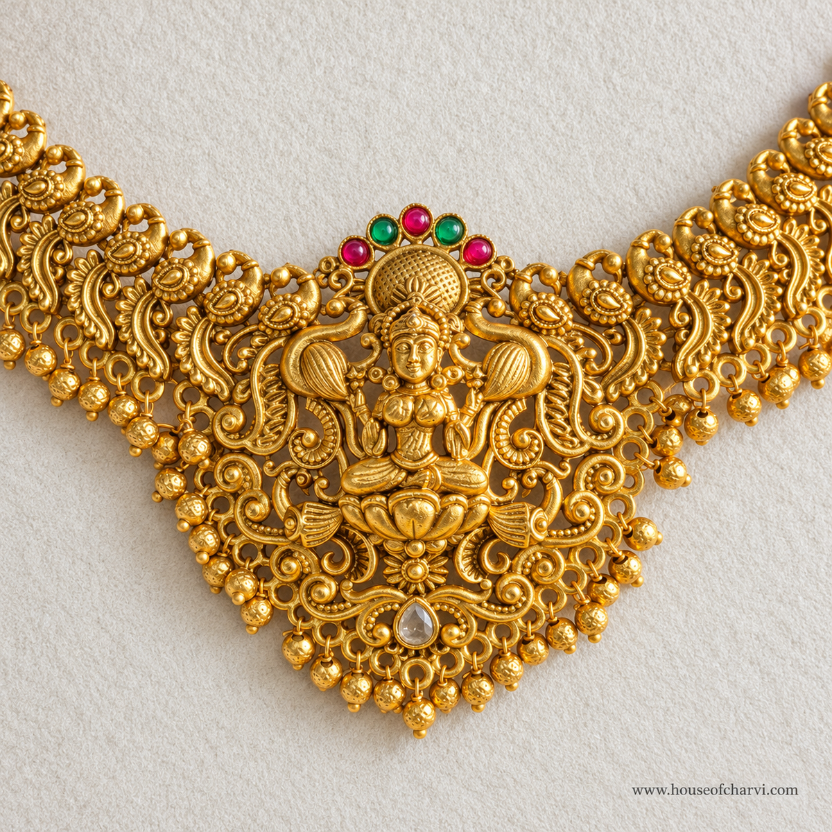 Lakshmi Temple Necklace Set