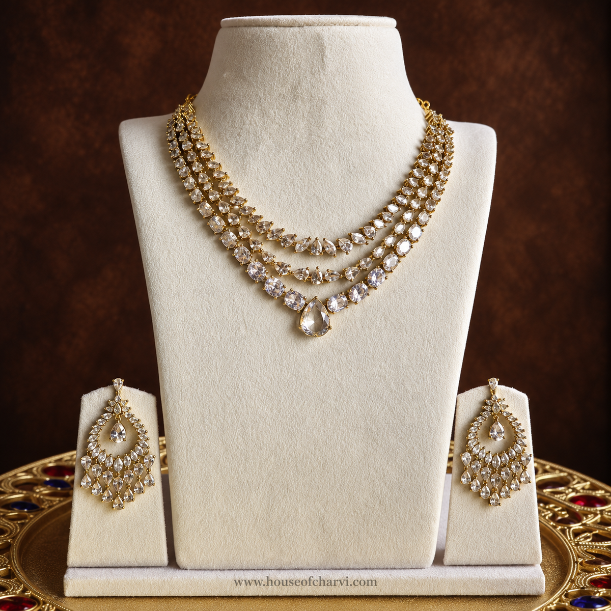 Double-Layer Clear CZ Necklace