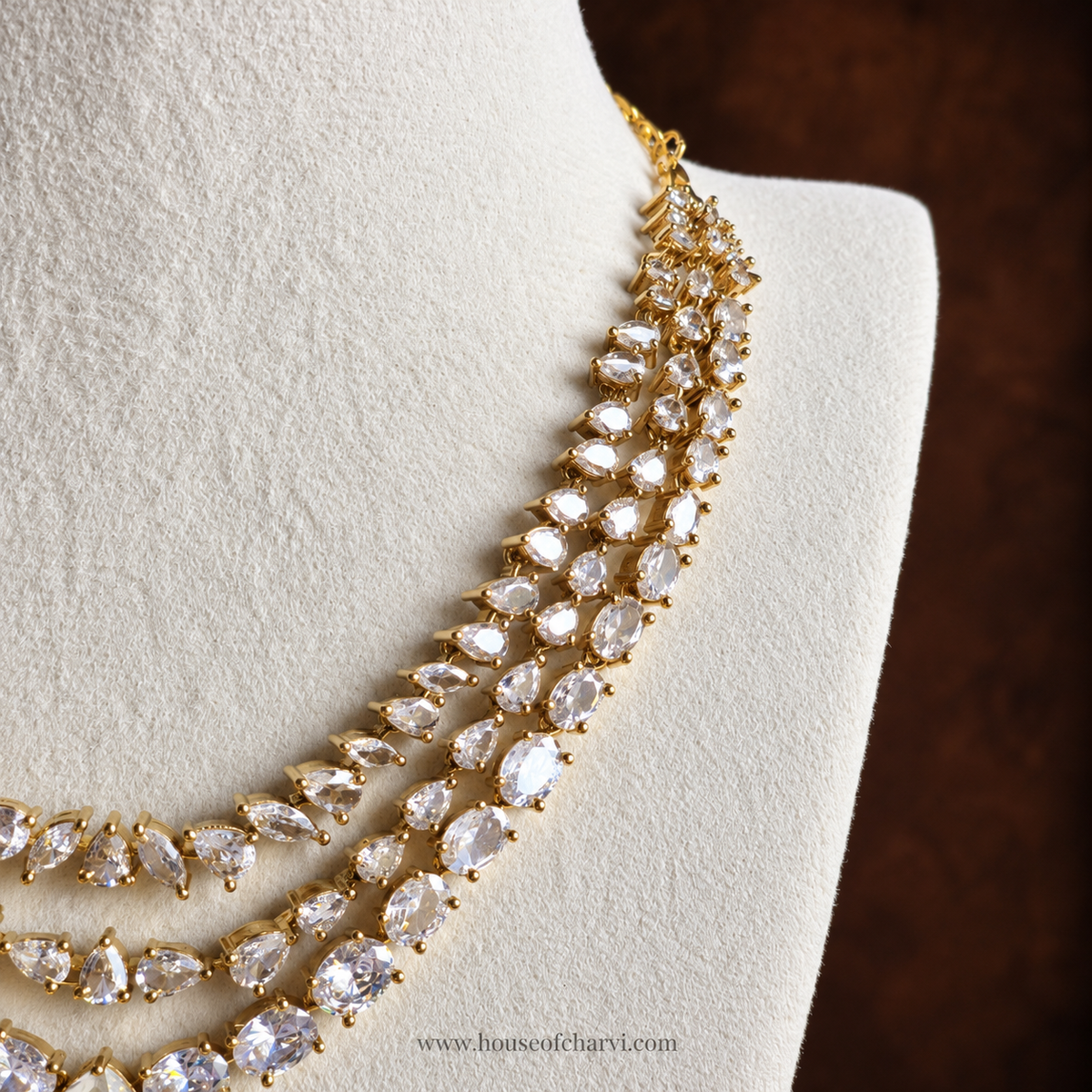 Double-Layer Clear CZ Necklace