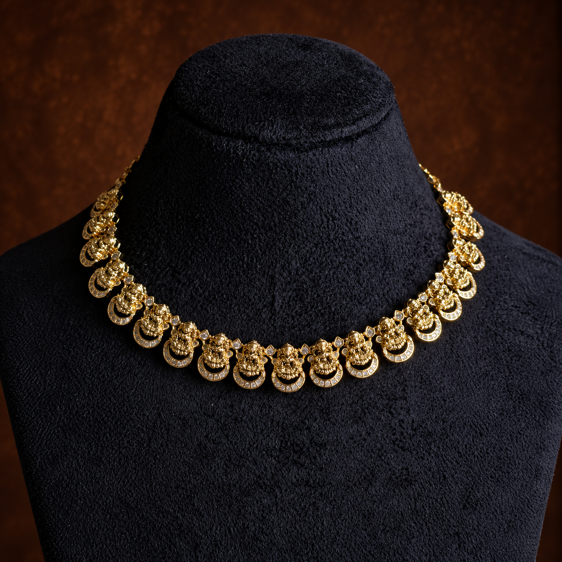 Lakshmi Temple Gold Choker Set