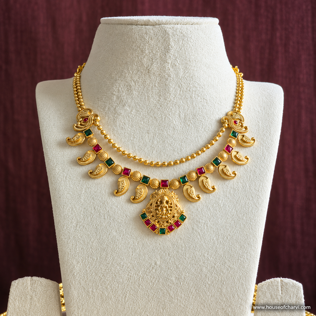 Lakshmi Temple Necklace Set