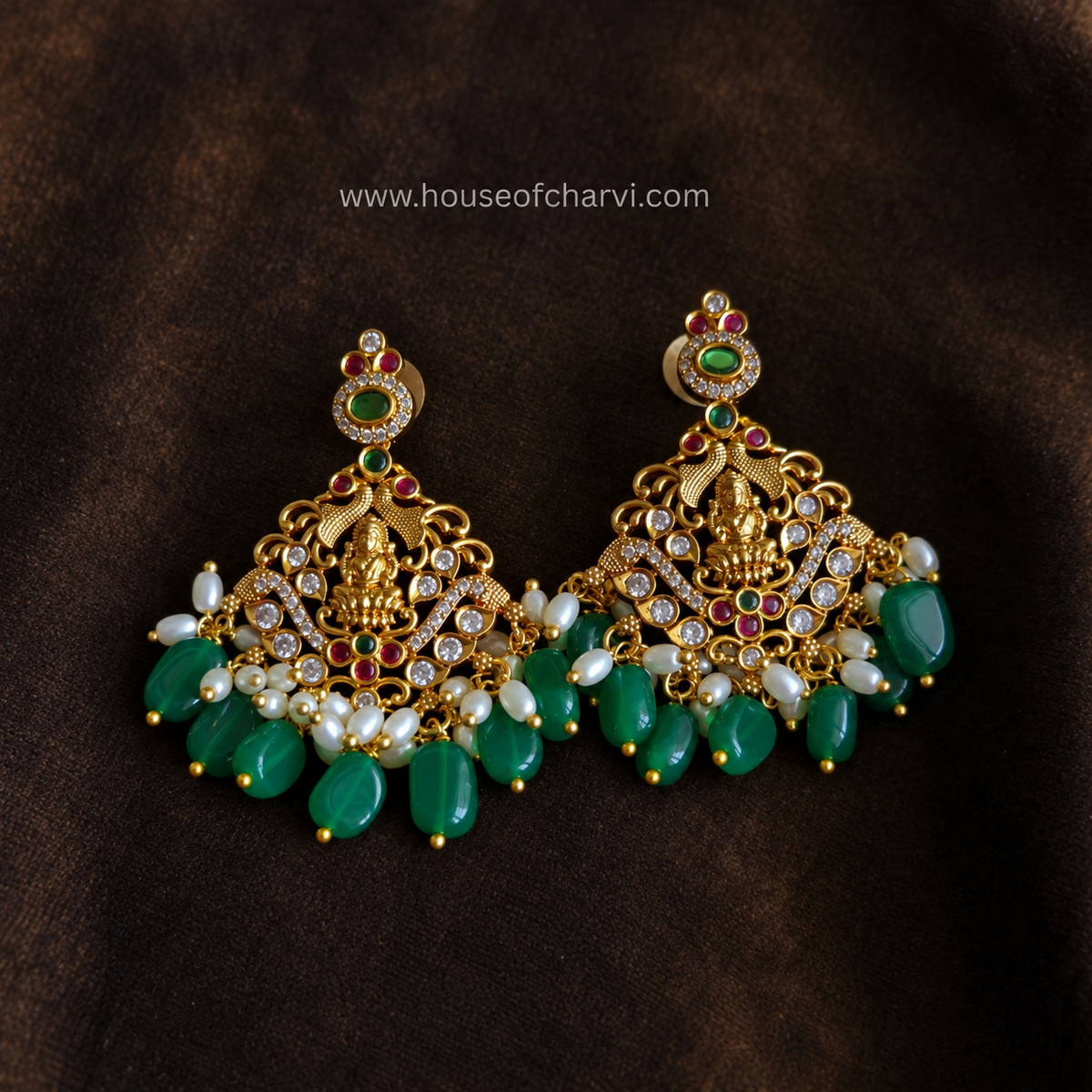 Lakshmi Peacock Necklace Set