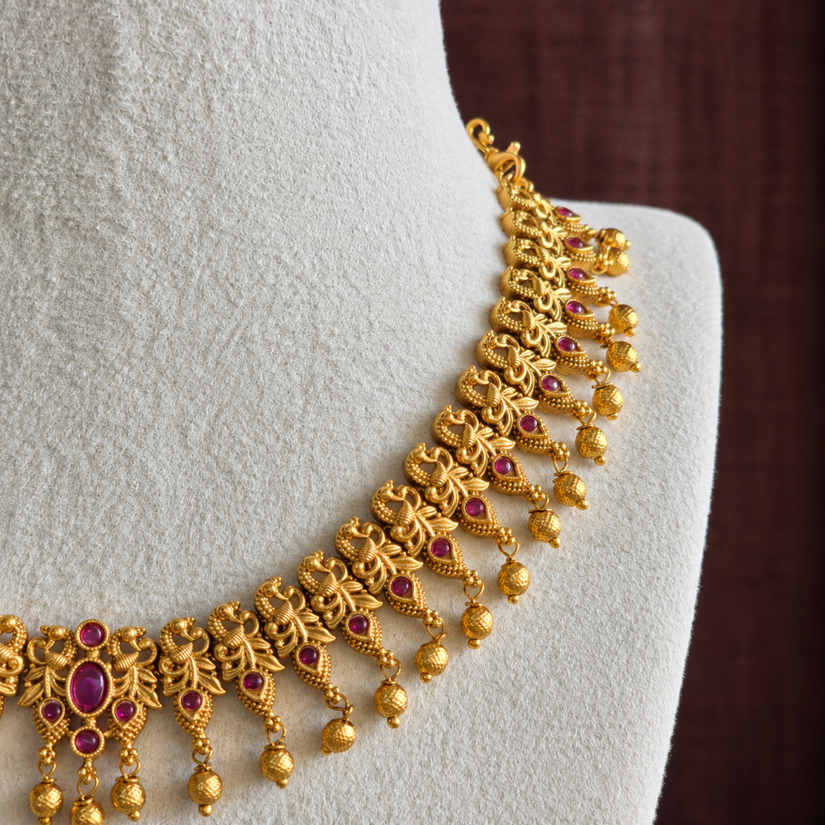 Ruby Drape Neckpiece