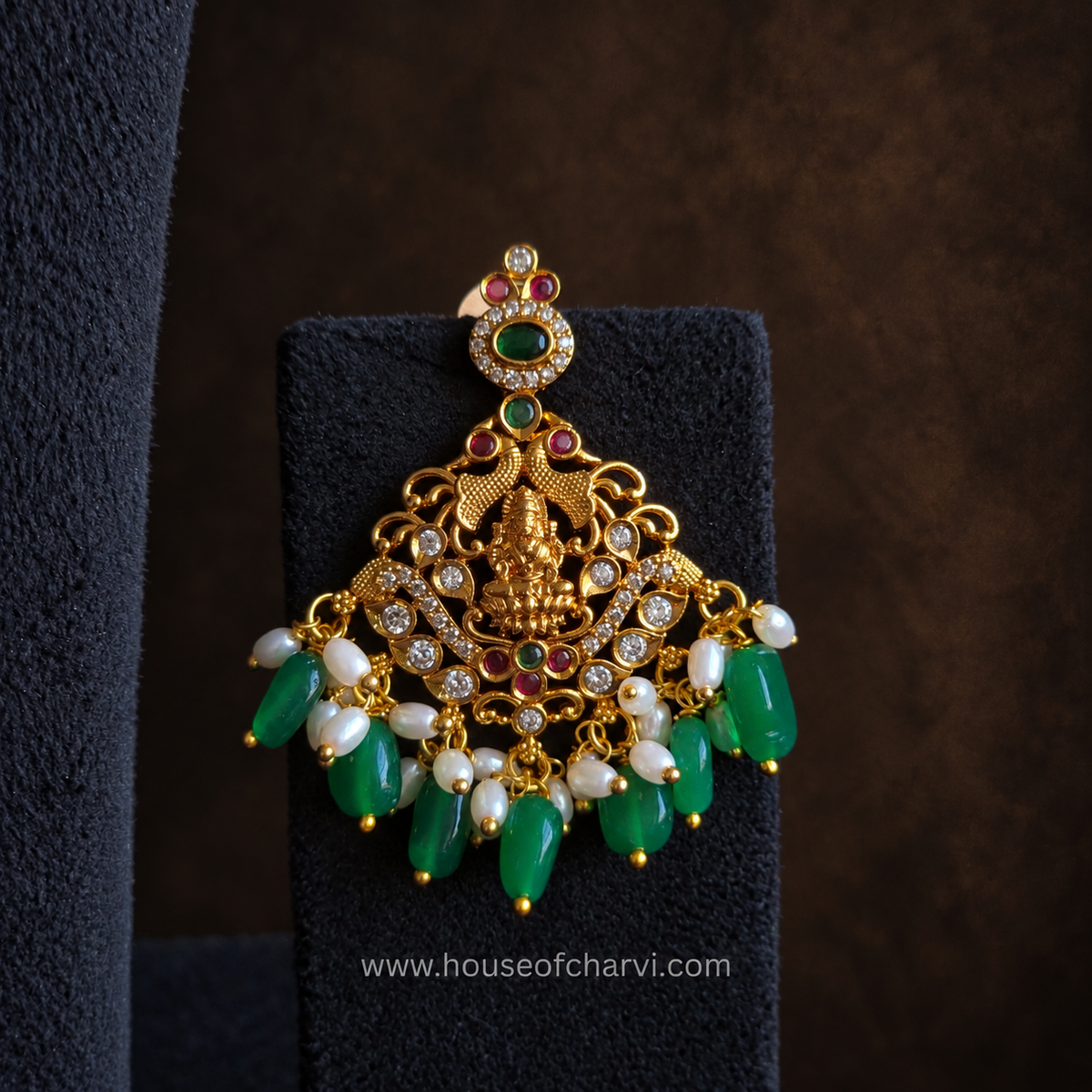 Lakshmi Peacock Necklace Set