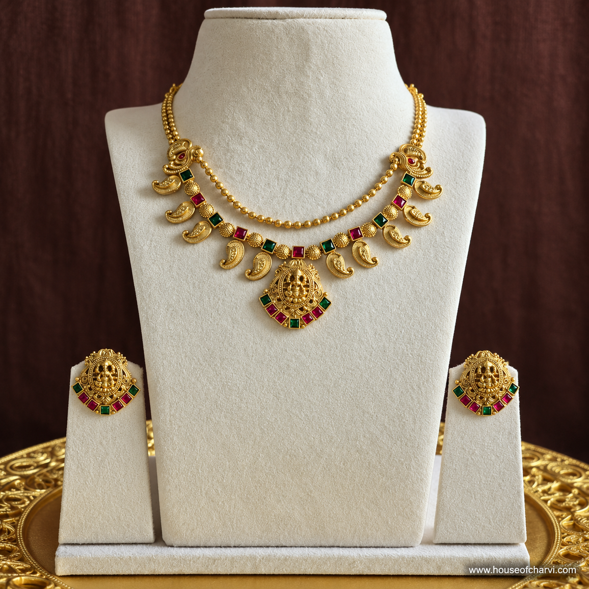 Lakshmi Temple Necklace Set