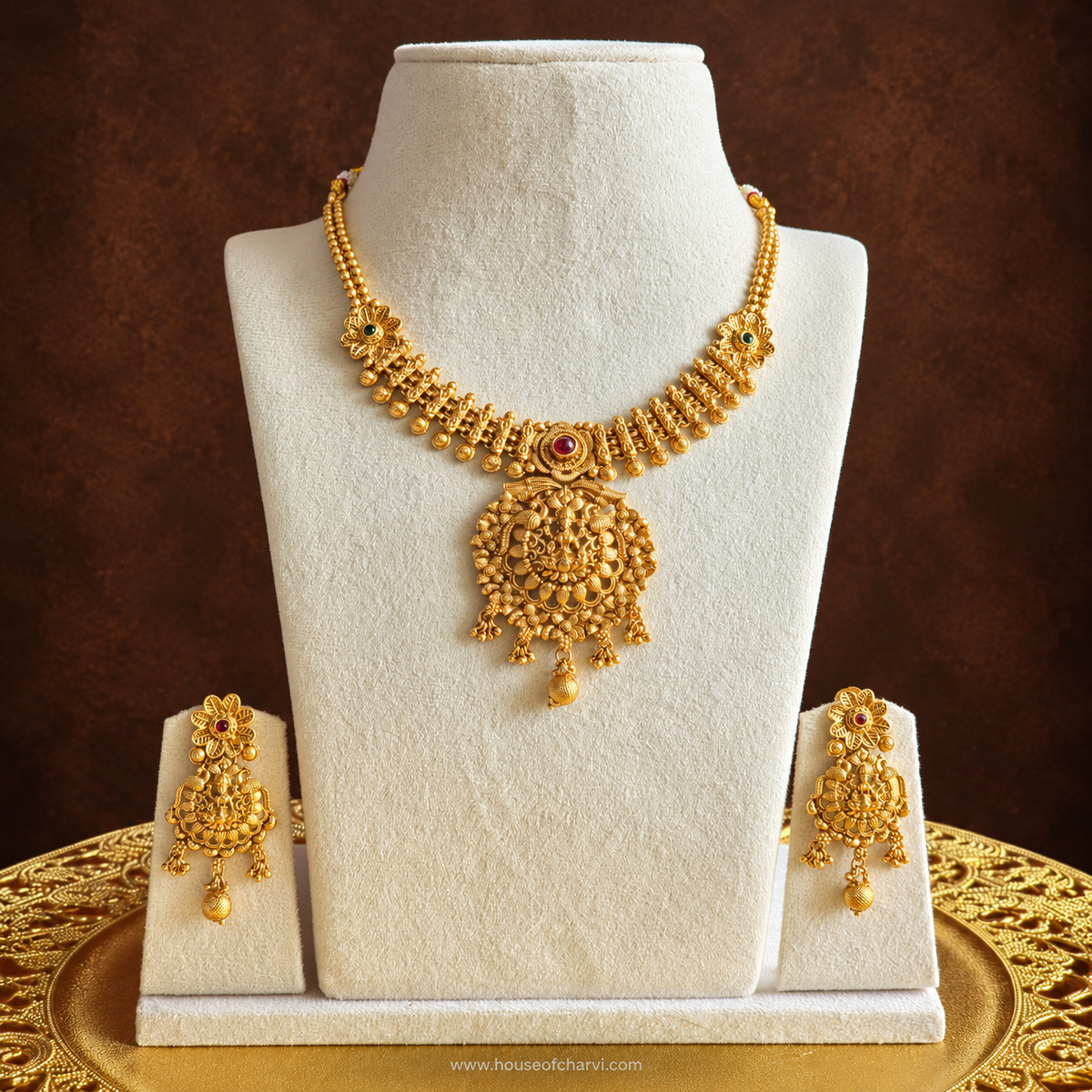 Traditional Temple Necklace Set