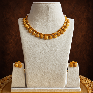 Floral Coin Antique Choker Set