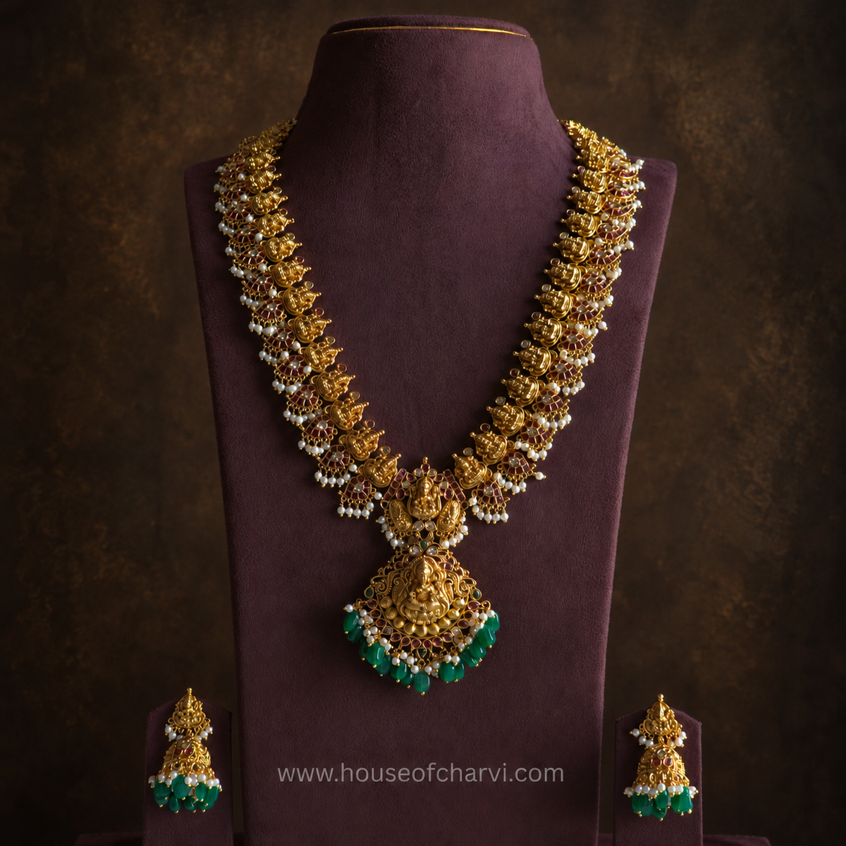 Lakshmi Temple Necklace Set