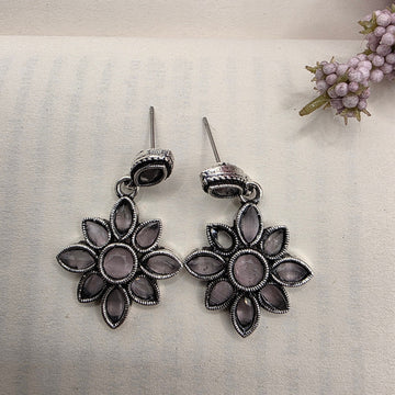 FLORAL OXIDISED EARRINGS 10