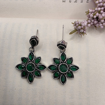 FLORAL OXIDISED EARRINGS 16