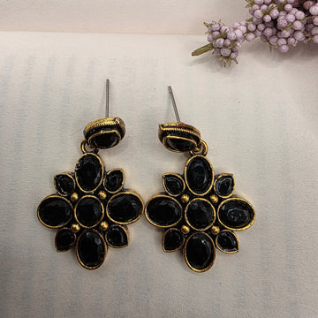 FLORAL OXIDISED EARRINGS 21