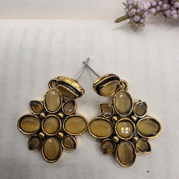FLORAL OXIDISED EARRINGS 23