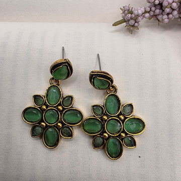 FLORAL OXIDISED EARRINGS 24