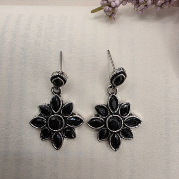 FLORAL OXIDISED EARRINGS 4