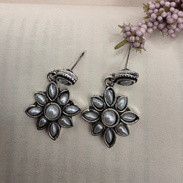 FLORAL OXIDISED EARRINGS 6