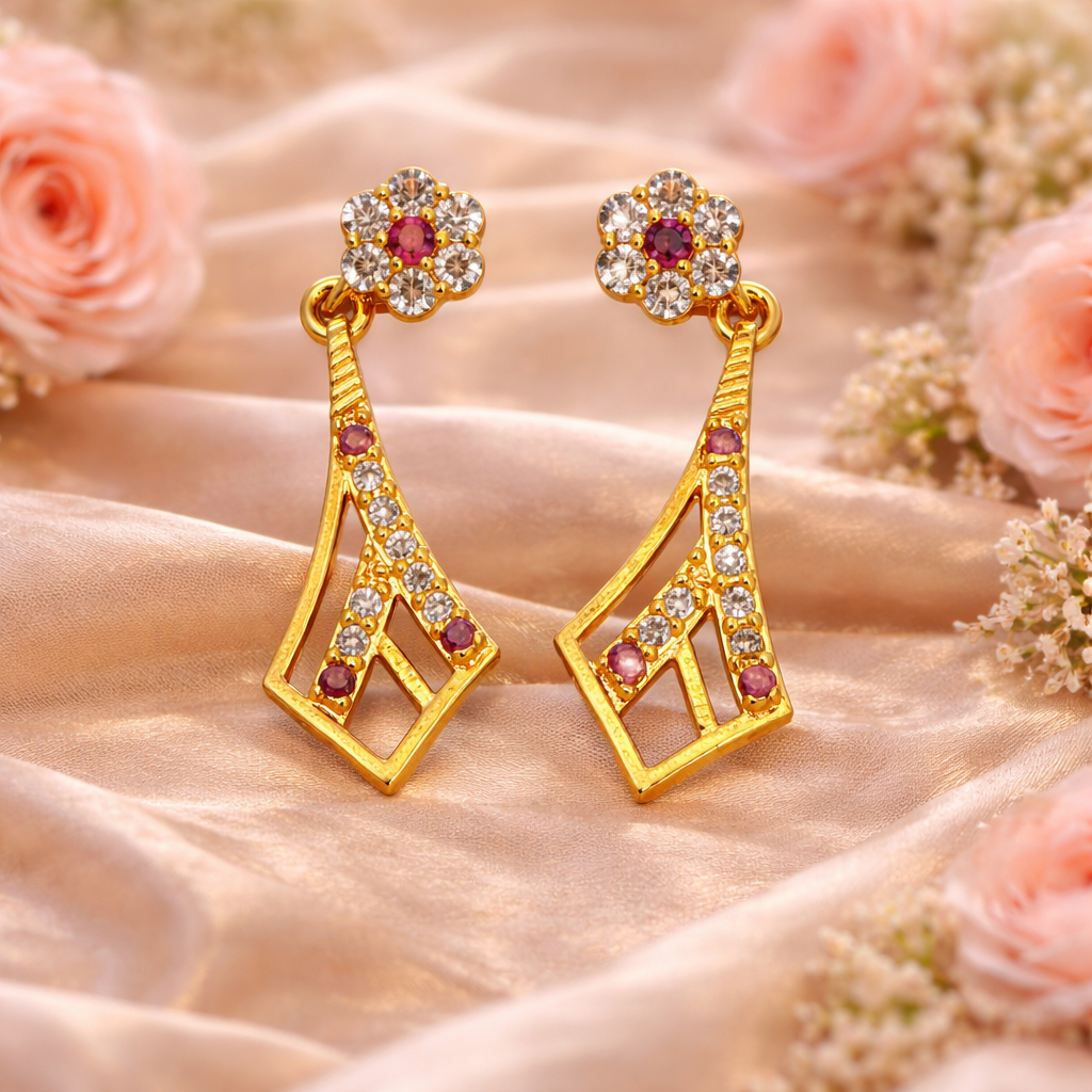 Celestial Bloom Drop Earrings
