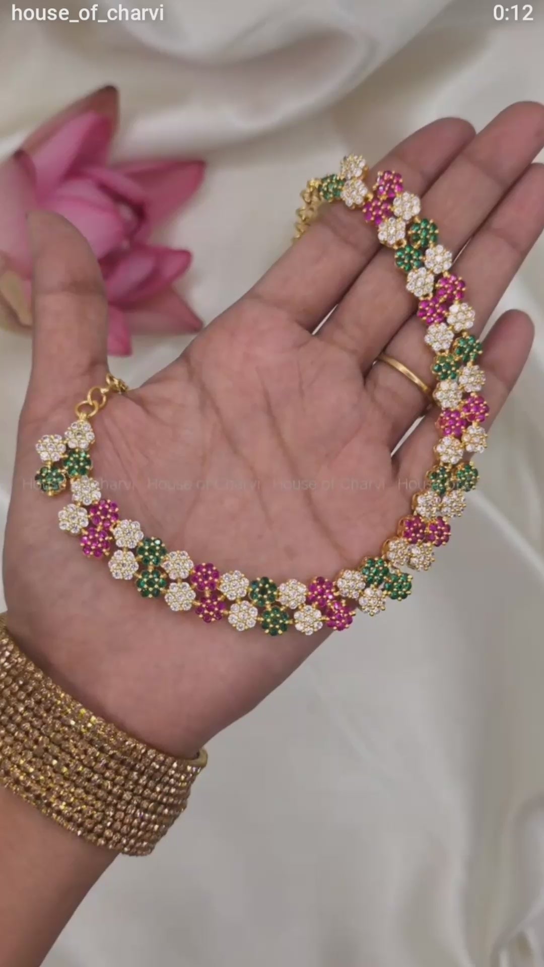 Multicolor Floral Blossom Necklace