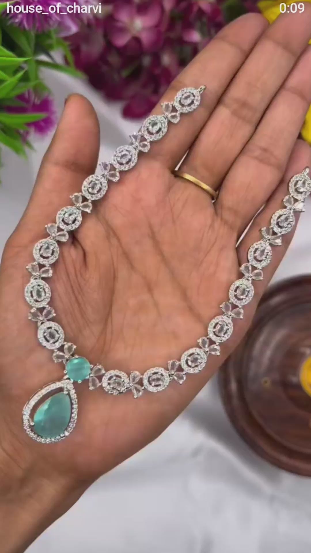 Pastel Fusion Zircon Neckpiece
