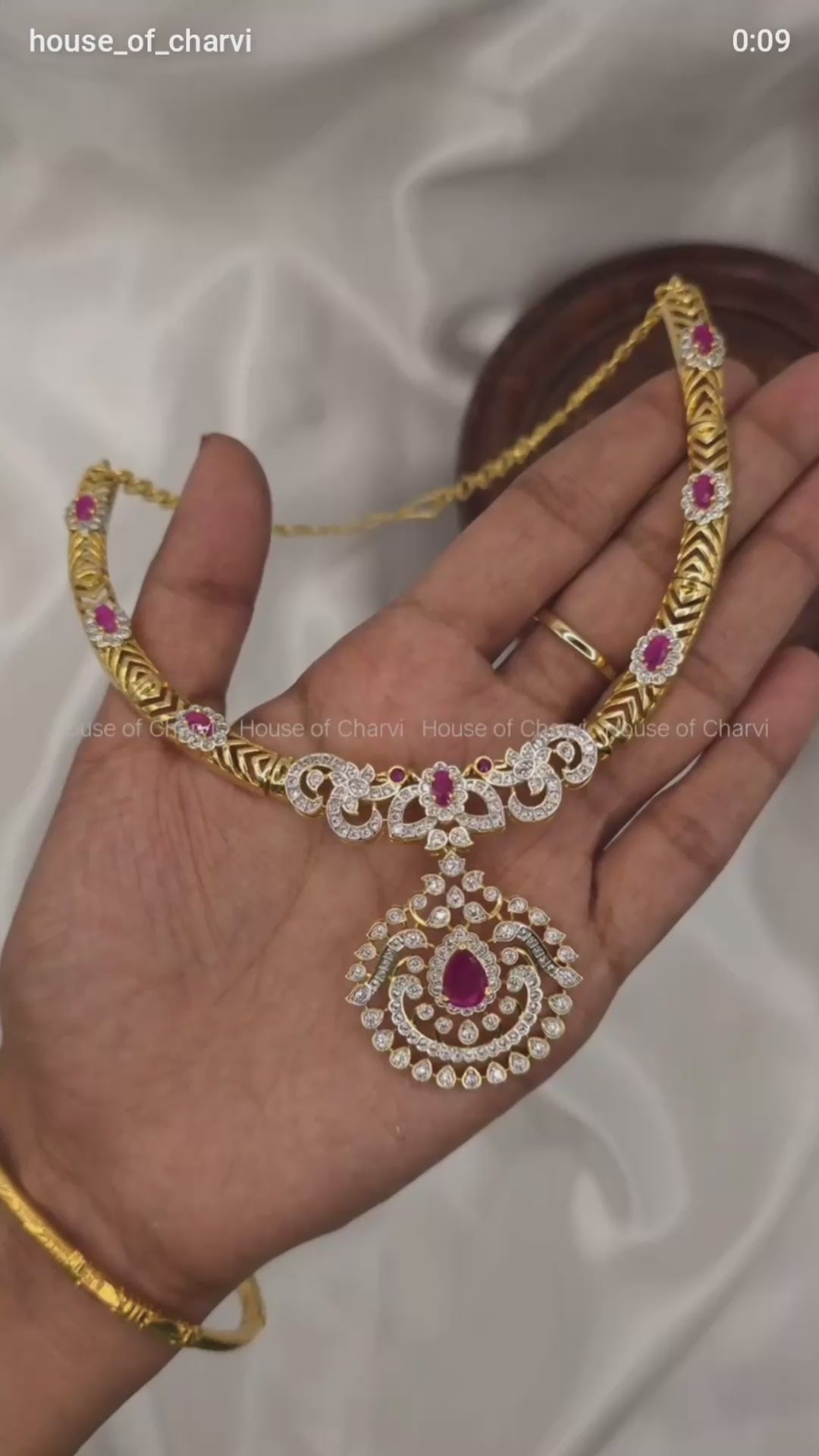 Ruby Cascade Necklace