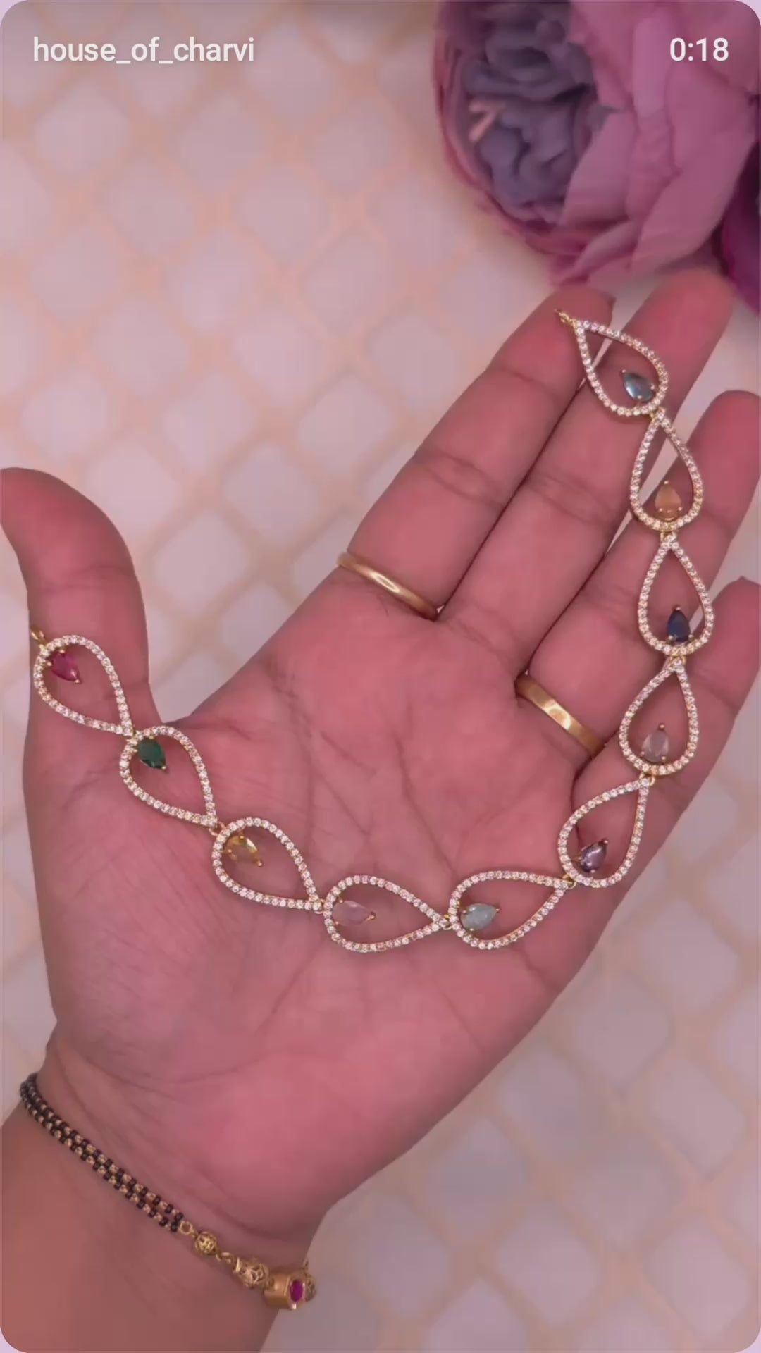 Multicolor Teardrop Necklace Set