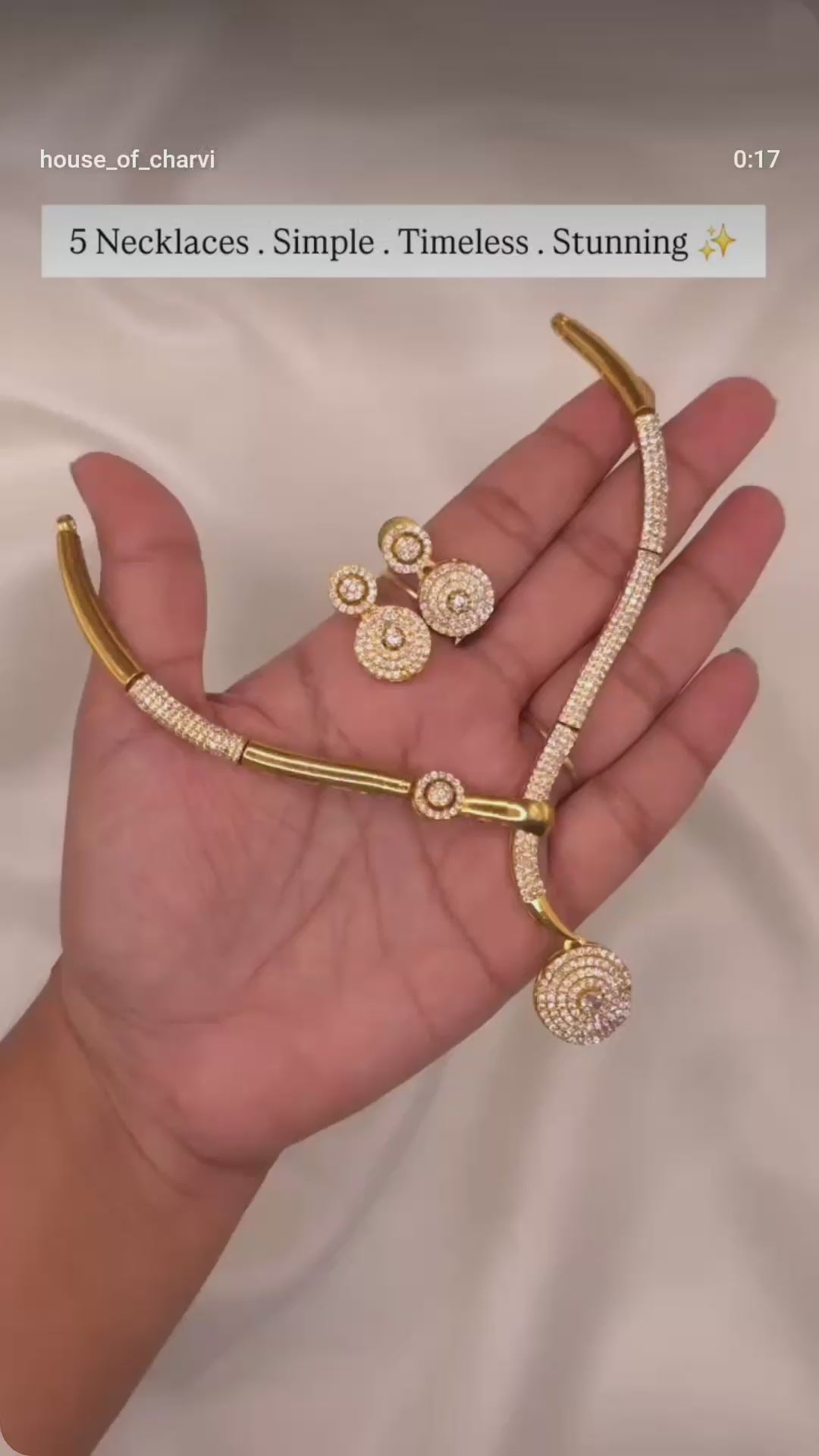 Modern CZ Y-Shape Pendant Necklace Set