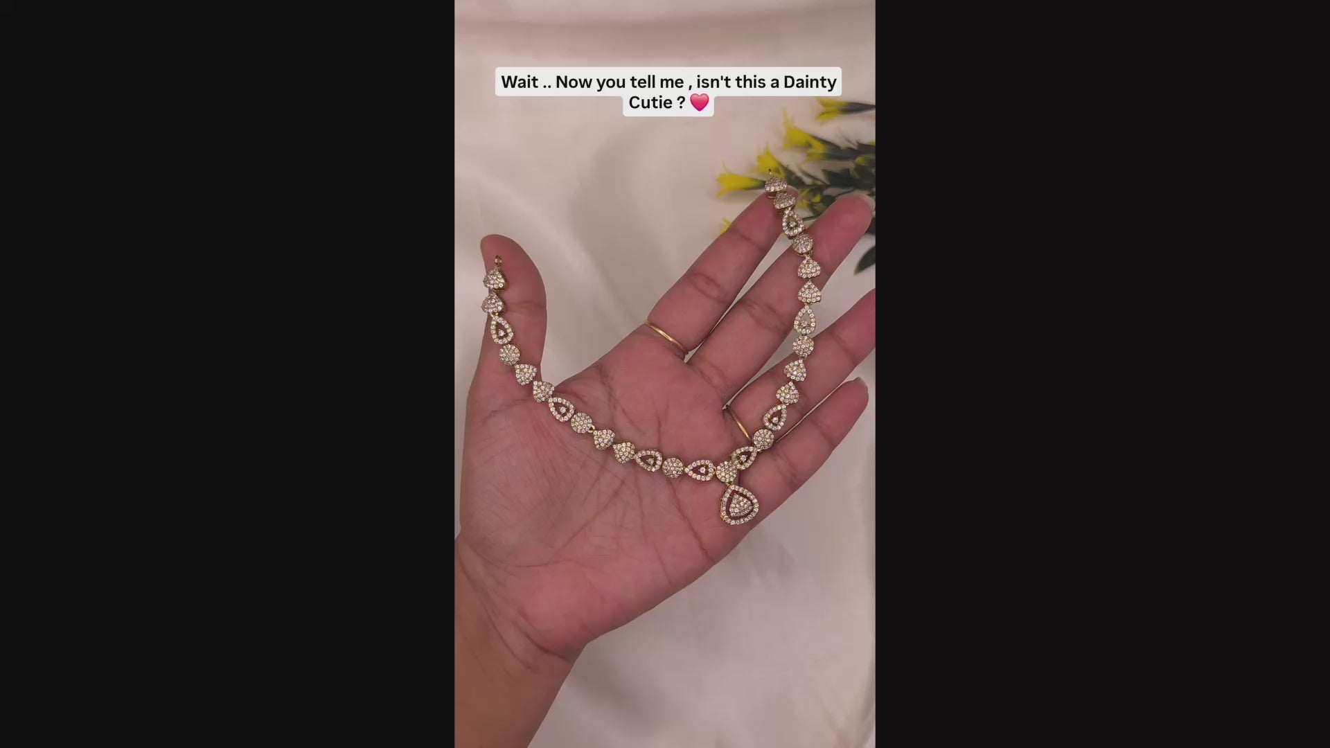 Elegant CZ Drop Necklace Set