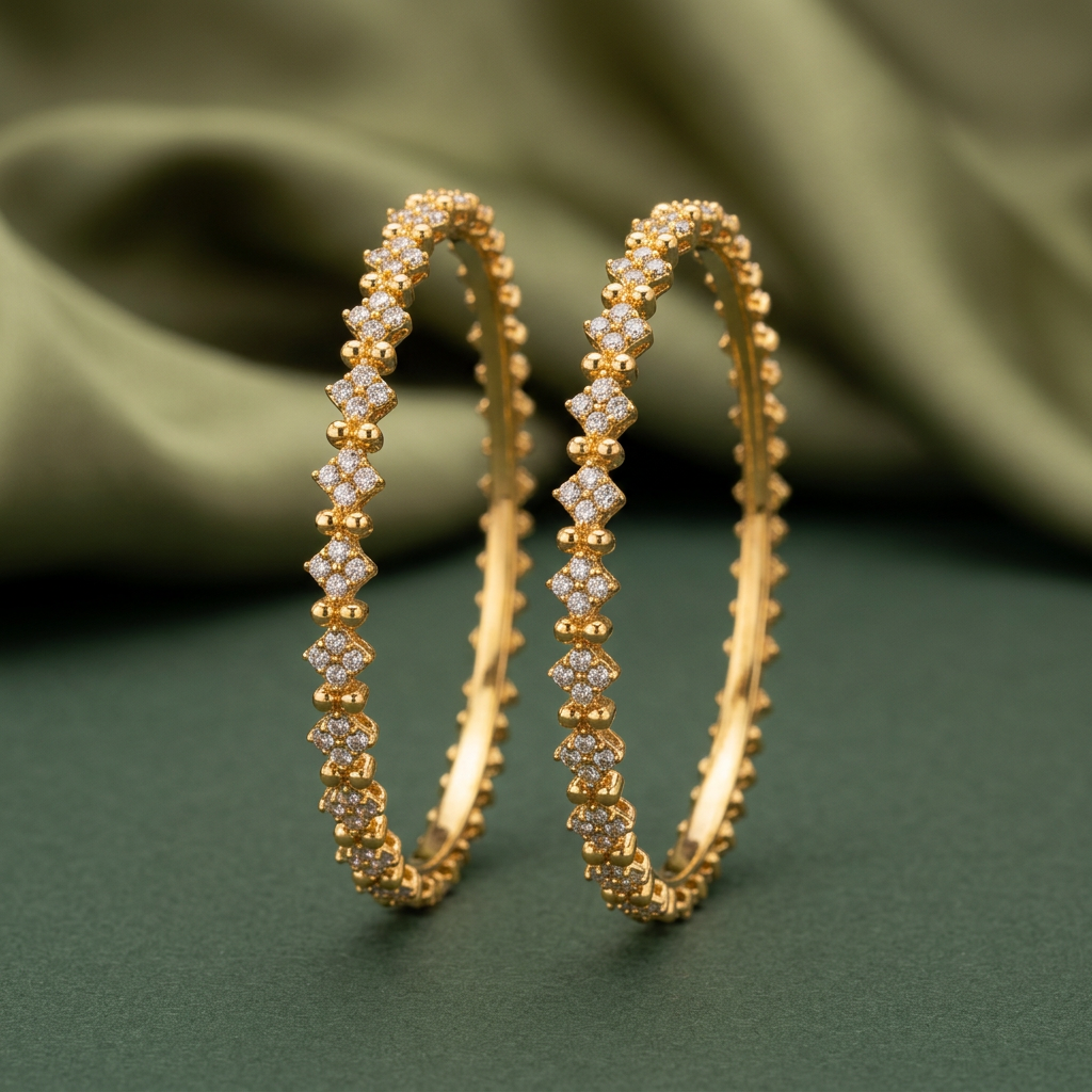 Diamond Hexa Bangles